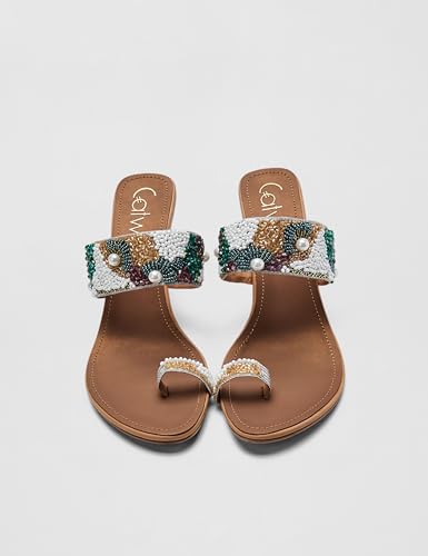 Catwalk Women Stylised Kitten Heels T-Straps 10425 (Multicolor-9)