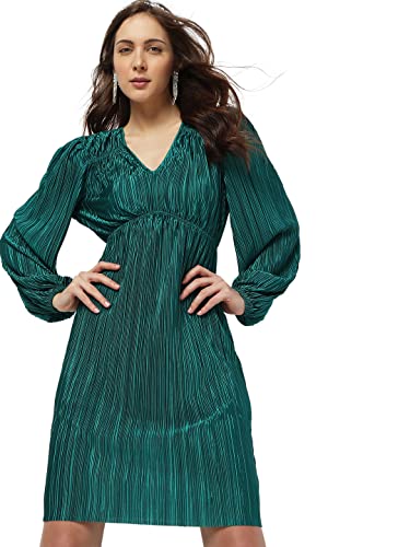 VERO MODA Regular Dress (274529301_Alpine Green_L_)