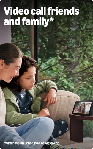 Amazon Echo Show 5 (latest model) | Smart display with Alexa, 2x bass speaker, clearer sound, camera for home monitoring, bluetooth | Charcoal