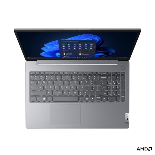 Lenovo V15 AMD Ryzen 5 150 15.6" (39.62cm) FHD 300 Nits Antiglare Thin and Light Laptop (16GB/512GB SSD/Windows 11/Office Home 2024/Luna Grey/1.65 Kg)-83V40063IG