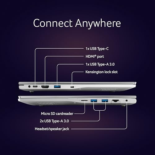acer Aspire Lite, 13th Gen, Intel Core i7-13620H Processor, 16GB RAM, 512GB SSD, Full HD IPS,15.6"/39.62 cm, Windows 11 Home,MS Office Pure Silver, 1.70 kg, AL15-52H, Backlit kB,Thin and Light Laptop