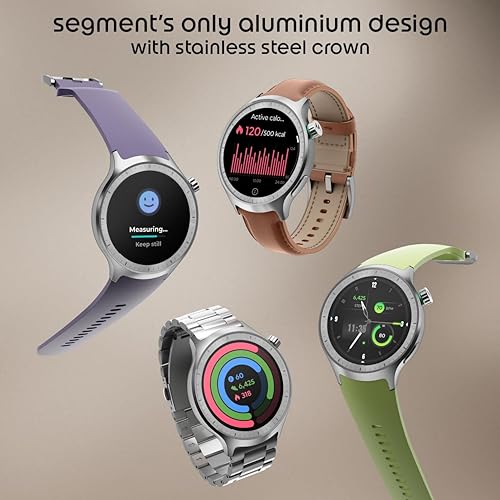 Motorola Moto Watch, 1.4 OLED, AOD, Auto-Brightness, Dual Band GPS, Powered by Polar Smartwatch (Matte Black/Matte Black Band Strap, Free Size)