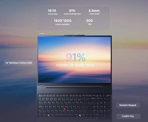 Lenovo ThinkPad P16v Gen 2 Mobile Workstation Laptop (16" 4K 100%DCI-P3, NVIDIA RTX 1000 Ada 6GB, Intel Ultra 7 155H, 64GB DDR5 RAM, 2TB SSD) 800 nits, 2 x Thunderbolt 4, 5MP IR Webcam, Win 11 Pro