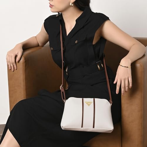 Lavie Signature Women's Mono Georgia Crossbody Sling Bag | Ladies Purse Handbag | Gift For Women