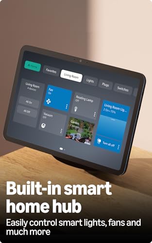 Amazon Echo Show 11 (newest model), vibrant 11" Full HD display with spatial audio & Alexa, new sleek design, smart home controls, 2x bass speaker, 13 MP camera, bluetooth, Glacier White