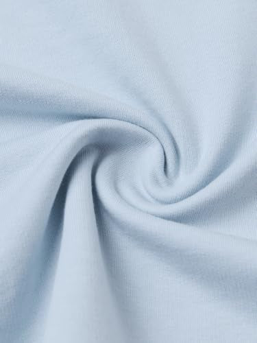The Souled Store Gentlewomen Women and Girls Short Sleeve Round Neck Light Blue Embroidered Cotton Oversized Breathable Ribbon Tie T-Shirts