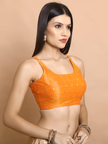 Yellow Brocade Readymade Blouse