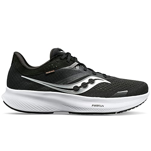 Saucony Womens Ride 16 Black/White (4)