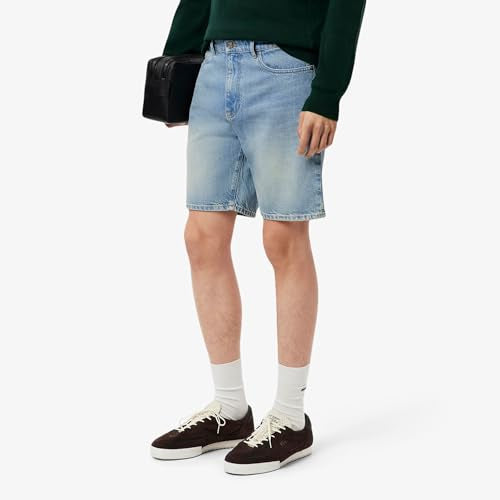 Lacoste Straight Fit Denim Bermuda Shorts