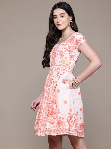 Aarke Ritu Kumar Ecru Calicoo Short Dress