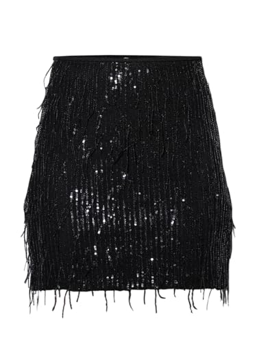 ONLY Women's Regular Fit High Rise Skirt Black