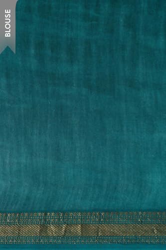 Taneira Women Green Ujjain Pure Silk Cotton Batik Saree with Unstitched Blouse Piece (SAPP01AA4695-Green)