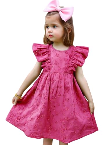 Tagas Girls' Dress |Girls’ Embroidered Ruffle Sleeve Dress |Dresses birthdaydress for Babygirls |