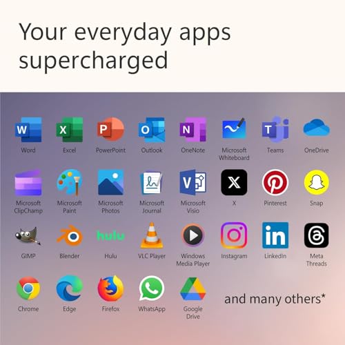 Microsoft Laptop Surface (2024), Windows 11 Copilot+ PC, 13.8 Inch Touchscreen Display, Snapdragon X Plus (12 Core), 16GB RAM, 256GB SSD Memory, Sapphire