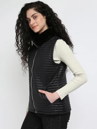 Calvin Klein Jeans Women's A-Line Coat (M4XTS419BLK_Black