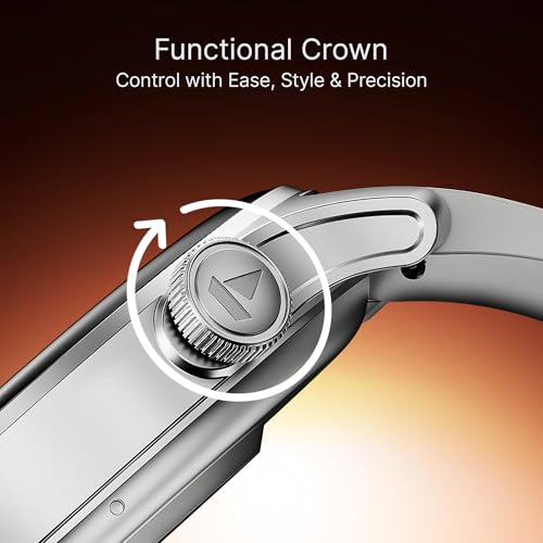 boAt Ultima Prime smartwatch with 1.43” AMOLED Display, AOD, Personalized Fitness Nudges, Functional Crown,100+ Sports Modes, Create Your Own Watchface, smartwatch for man and Woman (Silver Mist)