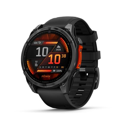 Garmin Fenix 8 47mm,AMOLED,Glass/SS,SlateGray Steel/Black,BlkBnd