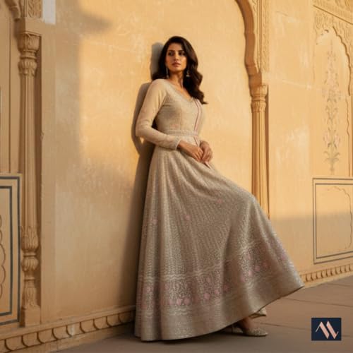 Maahi Lifestyle The Sitara Anarkali | Elegant Anarkali gown with a graceful flared silhouette