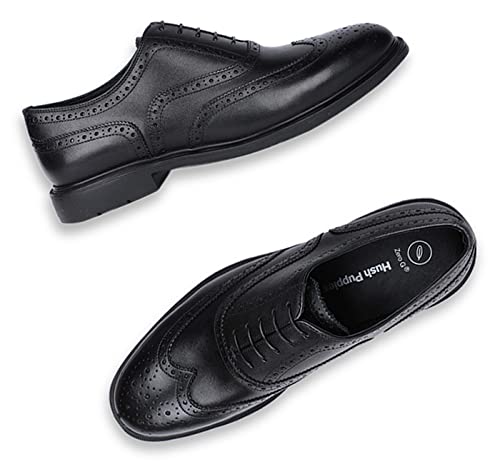 Hush Puppies Mens REN Oxford Black Formal Shoes - 8 UK (8246995)