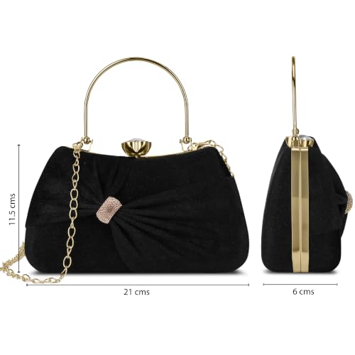 Lavie Women's Sitara Handle Frame Clutch | Ladies Purse | Gift For Women