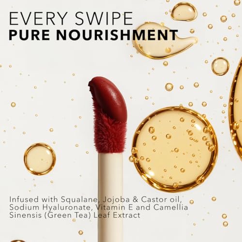 SIMPLYNAM Satin Soft Lip Crème – Dusty Pink | 1 Swipe Full Coverage | Hydrating, Creamy Matte Finish | 16 Hour Stay | Transfer-Proof & Smudge-Proof | Infused with Peptides & Squalane | Vegan (Dolly, 5 ML)