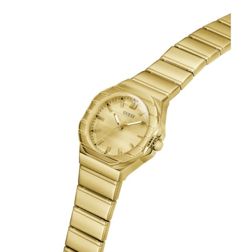 GUESS Square 30mm Champagne Dial Analog Women Watch - GW1110L2