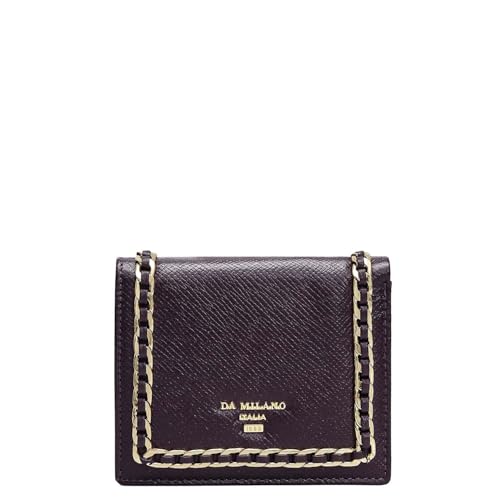 Da Milano Leather Sling Wallet for Women - Purple (LSW-10262A)