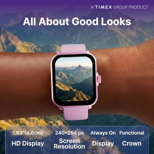 TIMEX iConnect Power 1.83"(4.6cm) Display, 15 Days Battery Life Smartwatch - TWIXW1801T