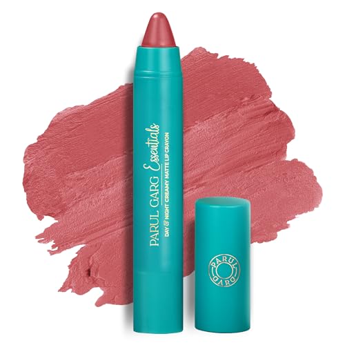 Parul Garg Beauty Creamy Matte Lip Crayon | Soft Matte & Hydrating Formula with Almond Oil & Vitamin E | Rich Pigment & Comfortable Wear | 100% Vegan (Influencer)