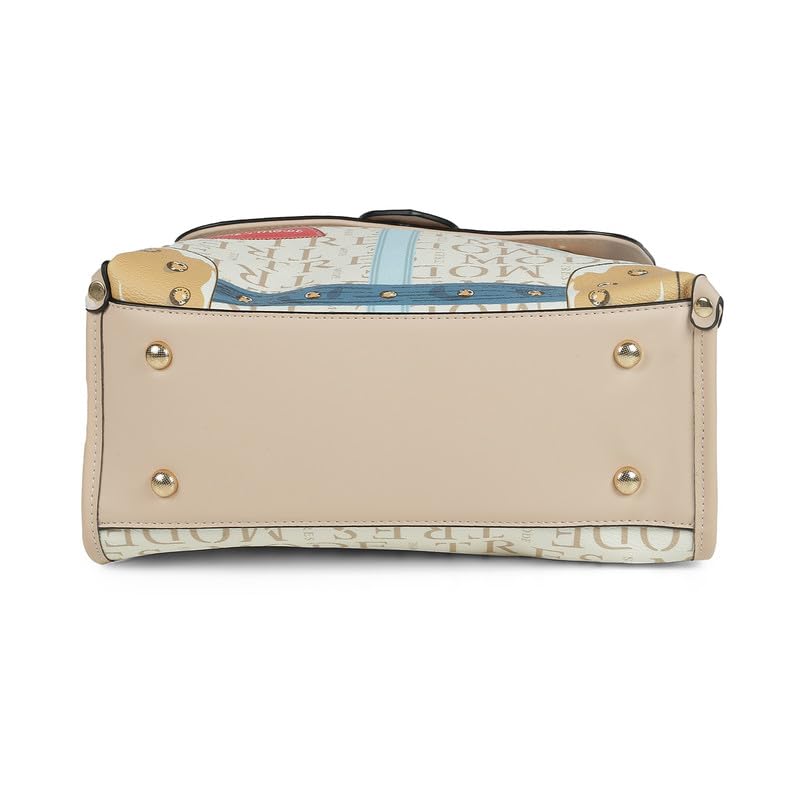 tresmode ZAGREB Beige Vegan Leather Backpack for Women