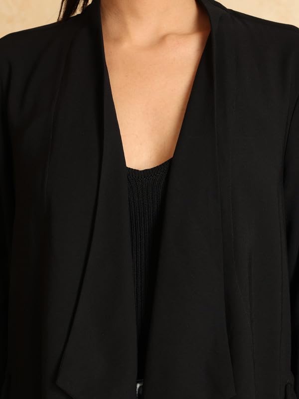 Kazo Waterfall Blazer Black