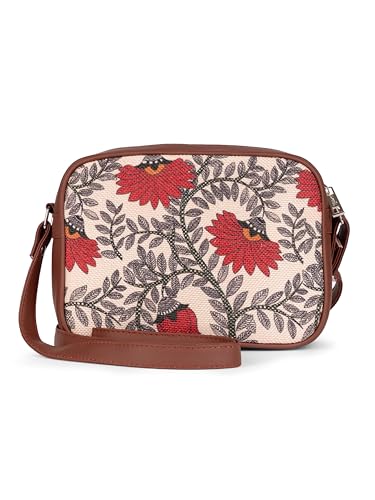 ZOUK Sling Bag | Crossbody Bags for Women | Women's Handbags | Stylish | Vegan Leather Evening Bag | Travel & Office Use | Purse and Wallet | Nawabi Couture