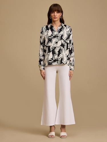 Kazo Jenna Flared Shapewear Jeggings White