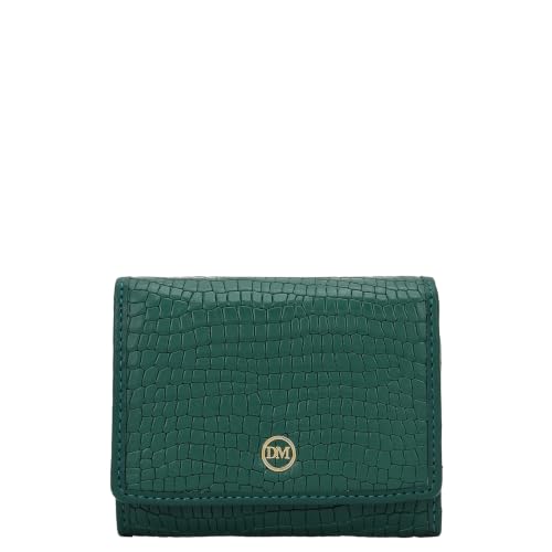 Da Milano Premium Leather Wallet for Women | Multi Compartment Travel Wallet - Green (10028E)