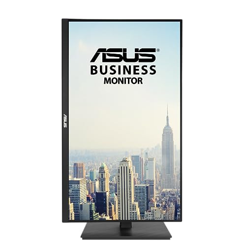 ASUS 27” 4K Business Monitor (VA27UQSB) - UHD (3840 x 2160), IPS, Frameless, HDR10, DisplayPort, Dual HDMI, Speakers, Eye Care, Ergonomic, pivot, swivel, height adjustable, DisplayWidget, 3yr warranty
