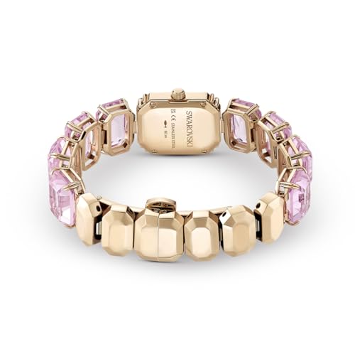 Swarovski Watch, Octagon Cut Bracelet, Pink, Rose Gold-Tone Finish