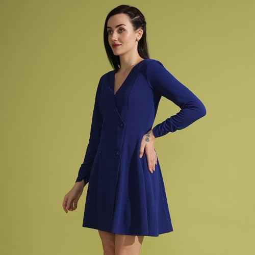 Globus Women Dresses (GS569371_Blue_M)