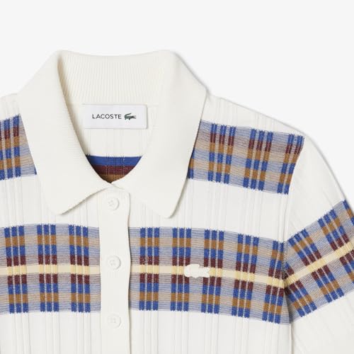 Lacoste Women's Polyester Blend Modern Sweaters (AF41426Q1_White-6QI_40)