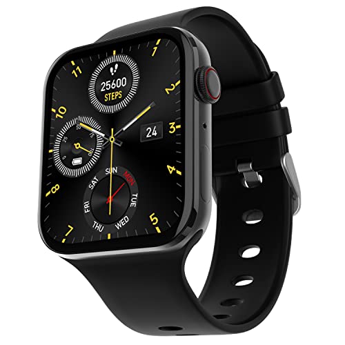 Fire-Boltt Visionary 1.78" AMOLED Bluetooth Calling Smartwatch with 368 * 448 Pixel Resolution, Rotating Crown & 60Hz Refresh Rate 100+ Sports Mode, TWS Connection, Voice Assistance (Black)