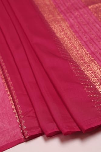 Soch Women's Dola Silk Salwar Suit Set (EWA5CD22235_Fuchsia