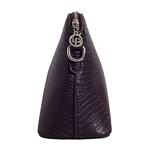 Lino Perros Women's Sling Bag (CROCOBROWN)