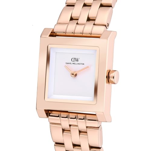 Daniel Wellington Square 24mm Silver Dial Analog Women Watch - DW0DL2801