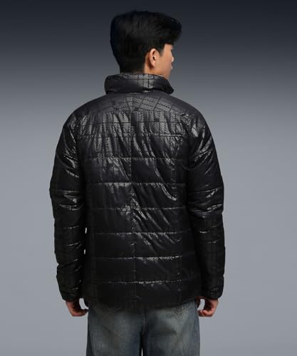 PUMA Men's A-Line Coat (633656_Black-Honey Butter