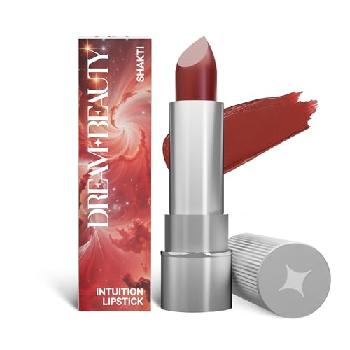 Dream Beauty Intuition Lipstick – SHAKTI | Copper Red | Creamy Matte, Smooth Glide | Lightweight, Non-Drying, High Color Payoff | Everyday Wear | 4.2g