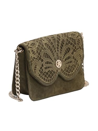 Label RITU KUMAR Olive Scallop Lace Sling bag