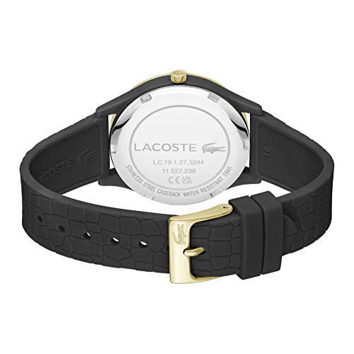 Lacoste Crocodelle Women's Quartz Watch, Black, Modern