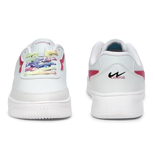 Campus Women's OGL-10 WHT/Rani Sneakers - 5UK/India OGL-10