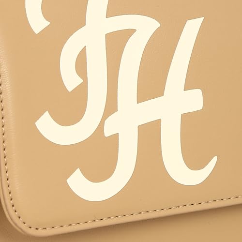 Tommy Hilfiger Logo Khaki Pu Sling Bag