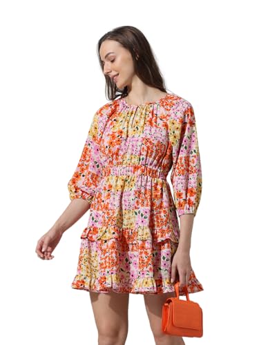 ONLY Women's Polyester A-Line Mini Dress (15336029-Cloud Dancer_Cloud