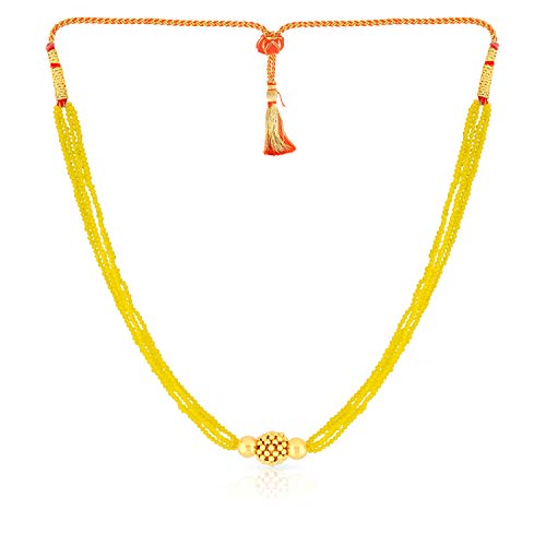 Malabar Gold and Diamonds 22k (916) Yellow Gold Necklace for Women